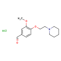 3-methoxy-4-[2-(piperidin-1-yl)ethoxy]benzaldehyde hydrochloride