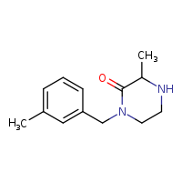 3-methyl-1-[(3-methylphenyl)methyl]piperazin-2-one