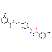 3-methyl-N'-[(E)-{4-[(E)-{[(3-methylphenyl)formamido]imino}methyl]phenyl}methylidene]benzohydrazide