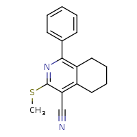 3-(methylsulfanyl)-1-phenyl-5,6,7,8-tetrahydroisoquinoline-4-carbonitrile