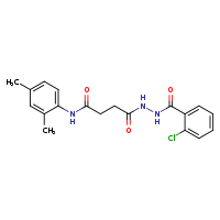 3-[N'-(2-chlorobenzoyl)hydrazinecarbonyl]-N-(2,4-dimethylphenyl)propanamide