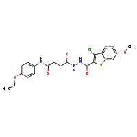 3-[N'-(3-chloro-6-methoxy-1-benzothiophene-2-carbonyl)hydrazinecarbonyl]-N-(4-ethoxyphenyl)propanamide