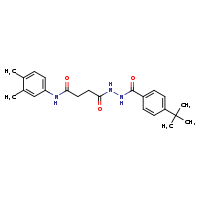3-[N'-(4-tert-butylbenzoyl)hydrazinecarbonyl]-N-(3,4-dimethylphenyl)propanamide