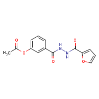 3-[N'-(furan-2-carbonyl)hydrazinecarbonyl]phenyl acetate