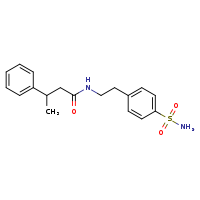 3-phenyl-N-[2-(4-sulfamoylphenyl)ethyl]butanamide