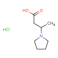 3-(pyrrolidin-1-yl)butanoic acid hydrochloride