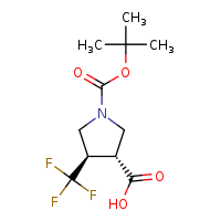 (3R,4R)-1-(tert-butoxycarbonyl)-4-(trifluoromethyl)pyrrolidine-3-carboxylic acid
