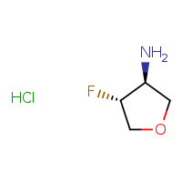 (3S,4R)-4-fluorooxolan-3-amine hydrochloride