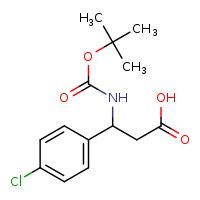 3-[(tert-butoxycarbonyl)amino]-3-(4-chlorophenyl)propanoic acid