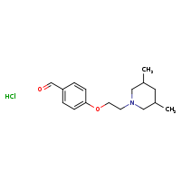 4-[2-(3,5-dimethylpiperidin-1-yl)ethoxy]benzaldehyde hydrochloride