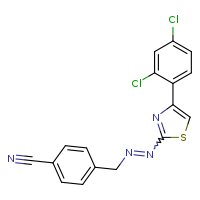 4-({2-[4-(2,4-dichlorophenyl)-1,3-thiazol-2-yl]diazen-1-yl}methyl)benzonitrile