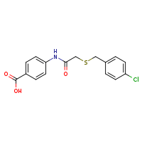 4-(2-{[(4-chlorophenyl)methyl]sulfanyl}acetamido)benzoic acid
