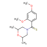 4-(2,4-dimethoxybenzenecarbothioyl)-2,6-dimethylmorpholine