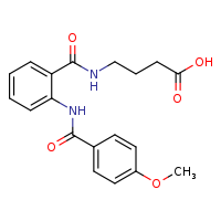 4-{[2-(4-methoxybenzamido)phenyl]formamido}butanoic acid