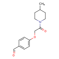 4-[2-(4-methylpiperidin-1-yl)-2-oxoethoxy]benzaldehyde