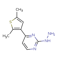 4-(2,5-dimethylthiophen-3-yl)-2-hydrazinylpyrimidine