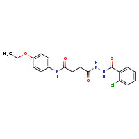 4-[(2-chlorophenyl)formohydrazido]-N-(4-ethoxyphenyl)-4-oxobutanamide