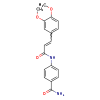 4-[(2E)-3-(3,4-dimethoxyphenyl)prop-2-enamido]benzamide