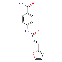 4-[(2E)-3-(furan-2-yl)prop-2-enamido]benzamide