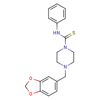 4-(2H-1,3-benzodioxol-5-ylmethyl)-N-phenylpiperazine-1-carbothioamide