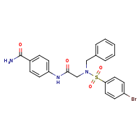4-[2-(N-benzyl-4-bromobenzenesulfonamido)acetamido]benzamide