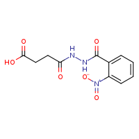 4-[(2-nitrophenyl)formohydrazido]-4-oxobutanoic acid