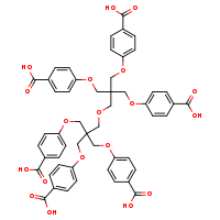 4-{3-[3-(4-carboxyphenoxy)-2,2-bis(4-carboxyphenoxymethyl)propoxy]-2,2-bis(4-carboxyphenoxymethyl)propoxy}benzoic acid