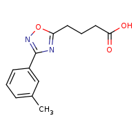 4-[3-(3-methylphenyl)-1,2,4-oxadiazol-5-yl]butanoic acid