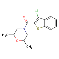 4-(3-chloro-1-benzothiophene-2-carbonyl)-2,6-dimethylmorpholine