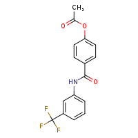 4-{[3-(trifluoromethyl)phenyl]carbamoyl}phenyl acetate