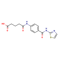 4-({4-[(1,3-thiazol-2-yl)carbamoyl]phenyl}carbamoyl)butanoic acid