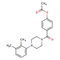 4-[4-(2,3-dimethylphenyl)piperazine-1-carbonyl]phenyl acetate
