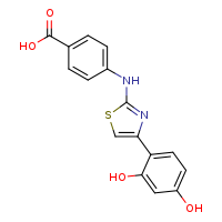 4-{[4-(2,4-dihydroxyphenyl)-1,3-thiazol-2-yl]amino}benzoic acid