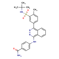 4-({4-[3-(tert-butylsulfamoyl)-4-methylphenyl]phthalazin-1-yl}amino)benzamide