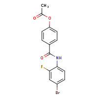 4-[(4-bromo-2-fluorophenyl)carbamoyl]phenyl acetate