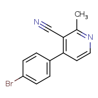 4-(4-bromophenyl)-2-methylpyridine-3-carbonitrile