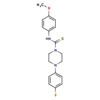 4-(4-fluorophenyl)-N-(4-methoxyphenyl)piperazine-1-carbothioamide