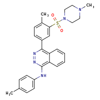 4-[4-methyl-3-(4-methylpiperazin-1-ylsulfonyl)phenyl]-N-(4-methylphenyl)phthalazin-1-amine