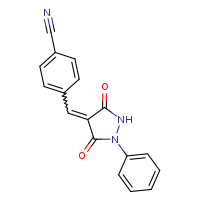 4-{[(4Z)-3,5-dioxo-1-phenylpyrazolidin-4-ylidene]methyl}benzonitrile