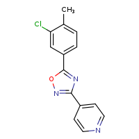 4-[5-(3-chloro-4-methylphenyl)-1,2,4-oxadiazol-3-yl]pyridine