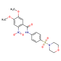 4,5-dimethoxy-N-[4-(morpholine-4-sulfonyl)phenyl]-2-nitrobenzamide