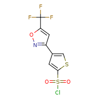 4-[5-(trifluoromethyl)-1,2-oxazol-3-yl]thiophene-2-sulfonyl chloride
