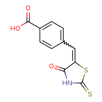 4-{[(5Z)-4-oxo-2-sulfanylidene-1,3-thiazolidin-5-ylidene]methyl}benzoic acid