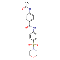 4-acetamido-N-[4-(morpholine-4-sulfonyl)phenyl]benzamide