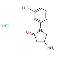 4-amino-1-(3-methylphenyl)pyrrolidin-2-one hydrochloride