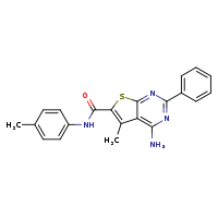 4-amino-5-methyl-N-(4-methylphenyl)-2-phenylthieno[2,3-d]pyrimidine-6-carboxamide