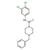 4-benzyl-N-(3,4-dichlorophenyl)piperazine-1-carbothioamide