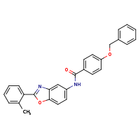 4-(benzyloxy)-N-[2-(2-methylphenyl)-1,3-benzoxazol-5-yl]benzamide