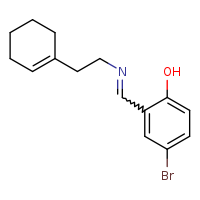 4-bromo-2-[(E)-{[2-(cyclohex-1-en-1-yl)ethyl]imino}methyl]phenol