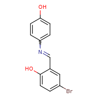 4-bromo-2-[(E)-[(4-hydroxyphenyl)imino]methyl]phenol